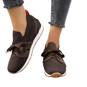 Women's Brown Mesh Shoes Sz 7